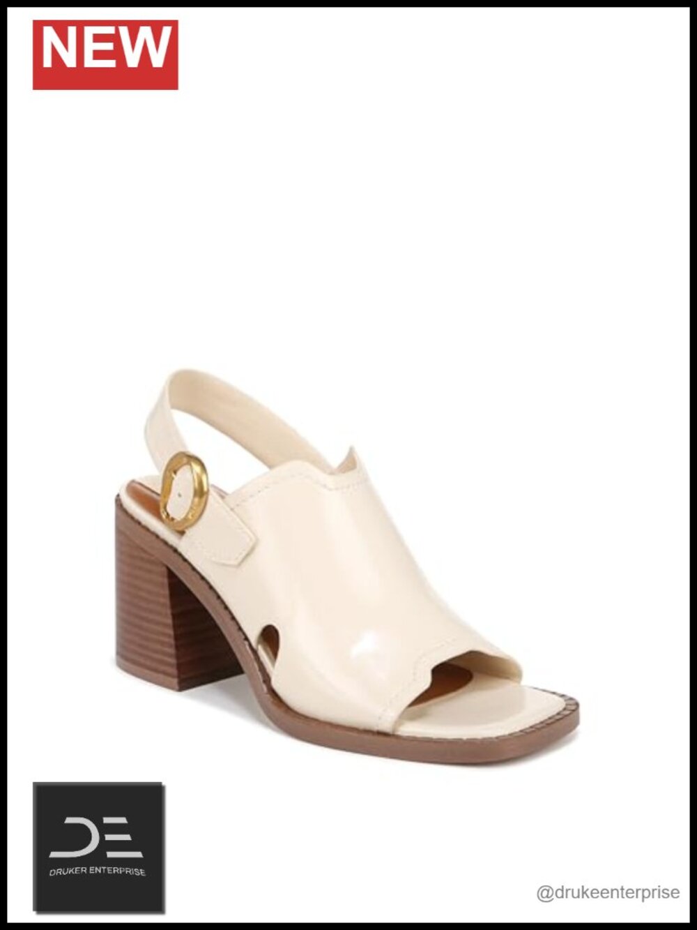 Franco Sarto Women's L-amy Block Heel Slingback Sandal